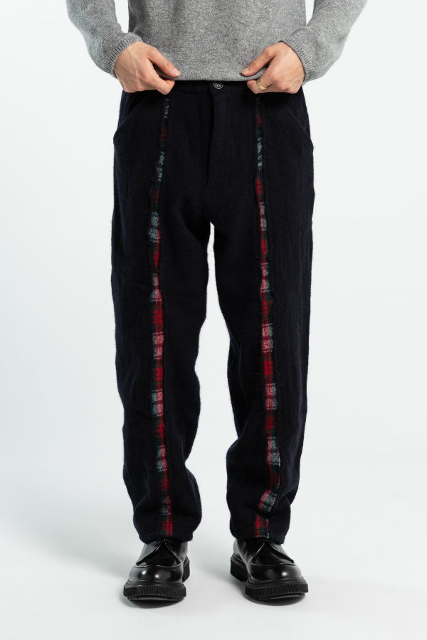 Comme des Garçons Wool Panel Trouser - Navy