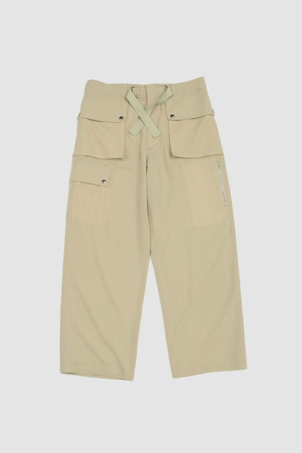 Auralee Light Cotton Wool Viyella Cargo Pants