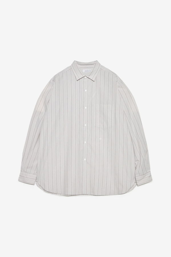 Nanamica Regular Collar Stripe Wind Shirt