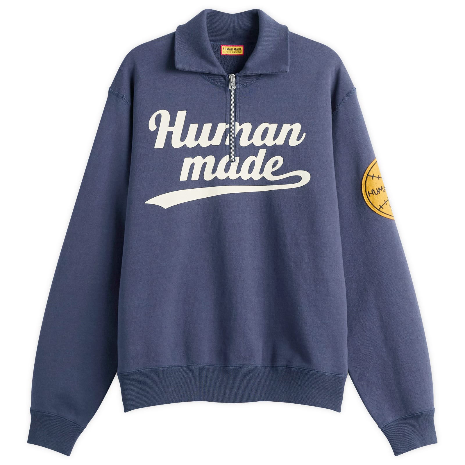 Human Made Half Zip Logo Sweatshirt