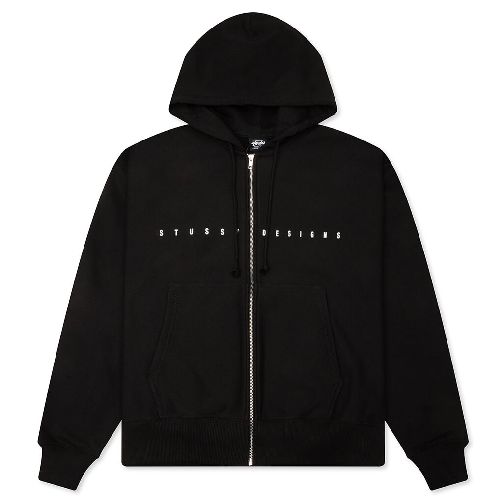 STUSSY S Box Zip Hoodie - Black